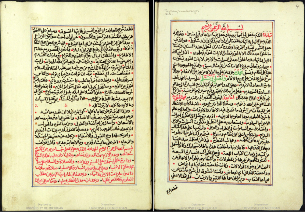 Pages of a rare book